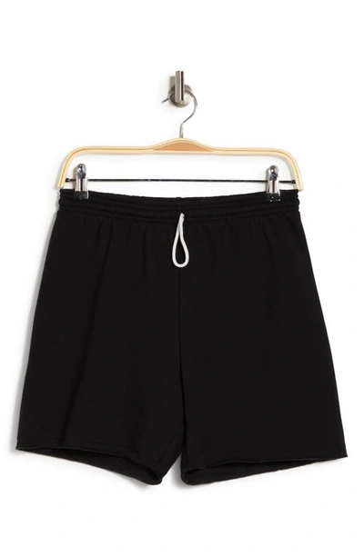 Bella+canvas Cutoff Sweat Shorts In Black