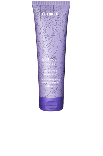 Amika Bust Your Brass Blonde Purple Conditioner 8.45 oz/ 250 ml In N,a