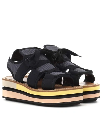 Marni Platform Sandals In Black