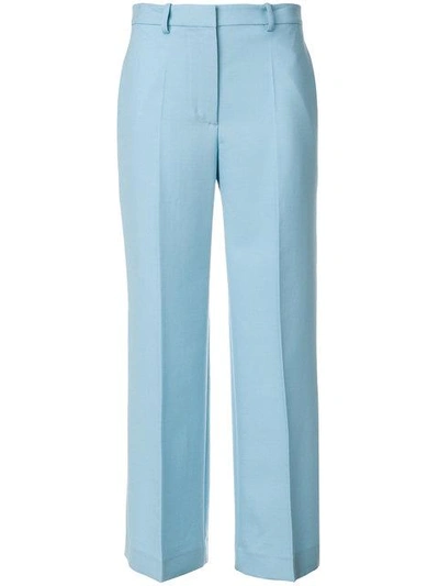 Ports 1961 Tailored Cropped Trousers In Blue