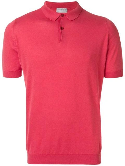 John Smedley Classic Polo Shirt - Red In Red