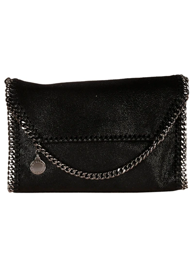 Stella Mccartney Falabella Shaggy Deer Mini Bag In Black