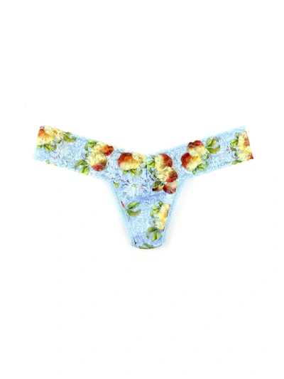 Hanky Panky Printed Daily Lace™ Low Rise Thong In Black