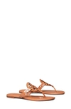 Tory Burch Miller Leather Sandal In Brown