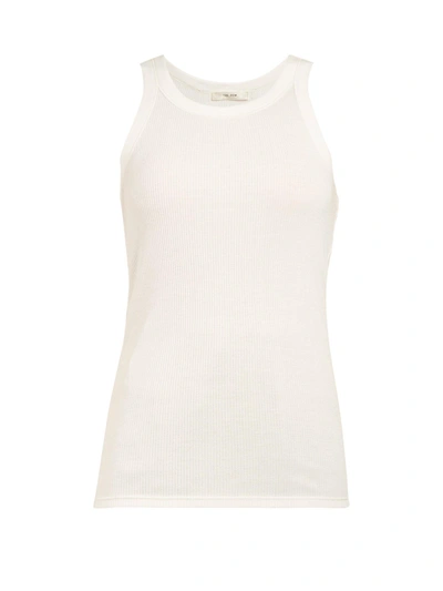 The Row Frankie Ribbed-knit Tank Top In White