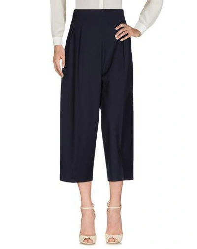 Alberta Ferretti Casual Pants In Dark Blue