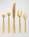 Vietri Martellato Golden Five-piece Place Setting In Yellow