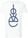 Ports V Love Slogan T-shirt In White