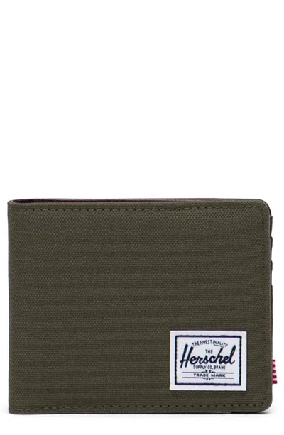 Herschel Supply Co Hank Rfid Bifold Wallet In Ivy Green