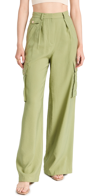 Ramy Brook Emil High Waist Wide Leg Pants In Vintage Olive