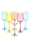Fortessa Sole Shatter Resistant 6-piece Sauvignon Blanc Wine Glasses In 6 Assorted Colors