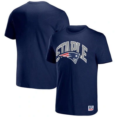 Staple Nfl X  Navy New England Patriots Logo Lockup T-shirt