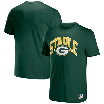 Staple Nfl X  Hunter Green Green Bay Packers Logo Lockup T-shirt