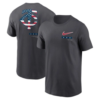 Nike Minnesota Twins Americana T-shirt In Grey