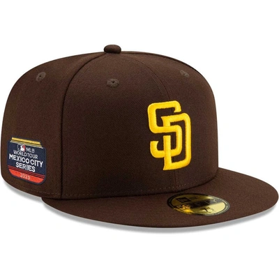 New Era Brown San Diego Padres On-field 2023 World Tour Mexico City Series 59fifty Fitted Hat