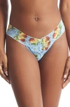 Hanky Panky Daily Lace™ Print Low Rise Thong In Fresh Start
