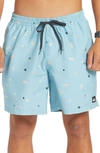 Quiksilver Everyday Mix Volley Swim Trunks In Celestial Blue