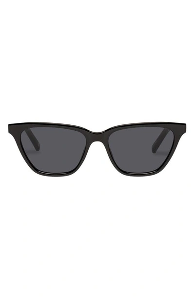Le Specs Steadfast 51mm Gradient D-frame Sunglasses In Black