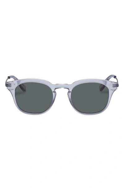 Le Specs Trasher 50mm Square Sunglasses In Pewter