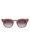 Le Specs Trasher 50mm Square Sunglasses In Barley