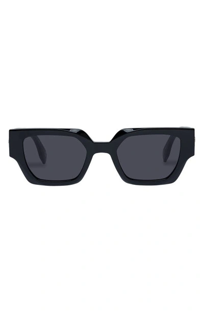 Le Specs Polyblock 51mm D-frame Sunglasses In Black