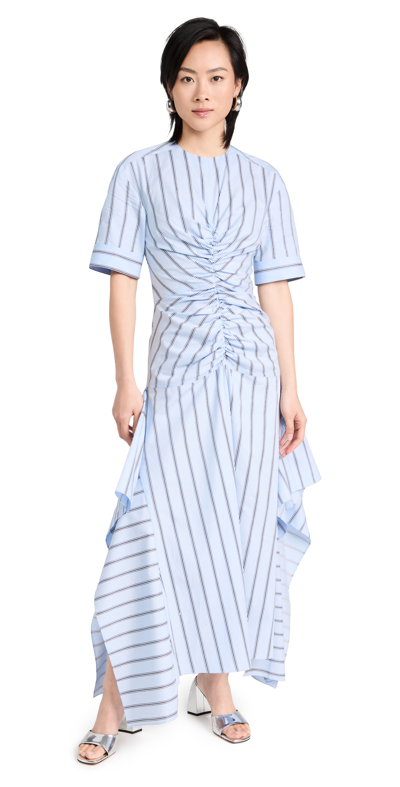 Aknvas Kemper Stripe Dress In Light Blue Stripe