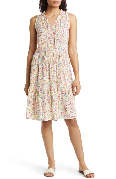 knee length dresses for ladies Sweet Charm Floral Burnout A-Line Mini Dress main image 0