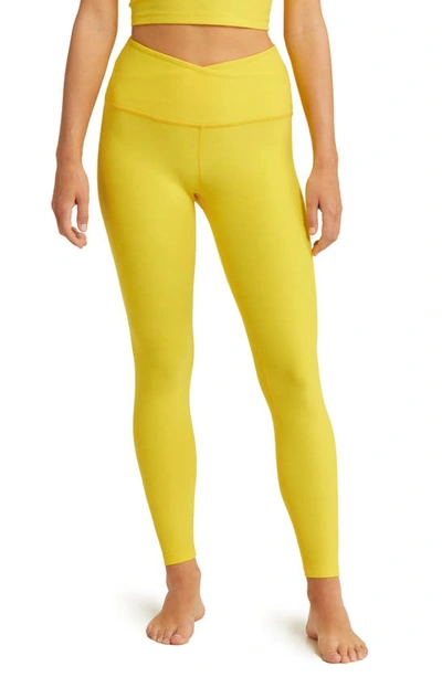 Beyond Yoga At Your Leisure High Waist Leggings In Yellow