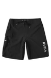 Rvca Eastern Board Shorts In All Black