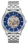 Nixon Spectra Automatic Bracelet Watch, 40mm In Navy Sunray / Silver