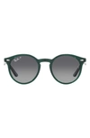 Ray Ban Kids' Junior 44mm Round Sunglasses In Opal Green