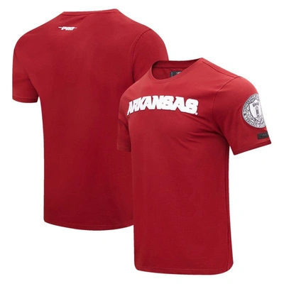 Pro Standard Cardinal Arkansas Razorbacks Classic T-shirt