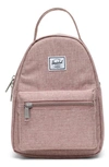 Herschel Supply Co Mini Nova Backpack In Ash Rose Crosshatch