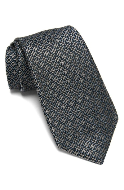 Nordstrom Edwin Neat Silk Tie In Grey