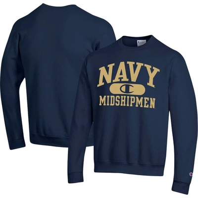 Champion Navy Navy Midshipmen Arch Pill Sweatshirt
