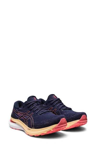 Asics Gel-kayano® 29 Running Shoe In Midnight/ Papaya