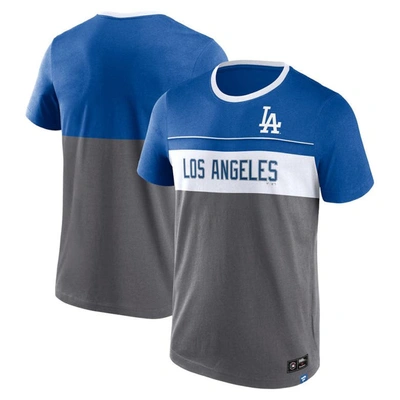 Fanatics Branded Gray Los Angeles Dodgers Claim The Win T-shirt