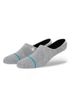 Stance Icon Cotton Blend No-show Socks In Heather Grey