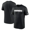 Nike Black Las Vegas Raiders Legend Wordmark Performance T-shirt