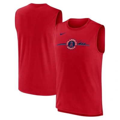 Nike Red Los Angeles Angels City Connect Muscle Tank Top