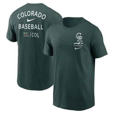 Nike Green Colorado Rockies City Connect 2-hit T-shirt