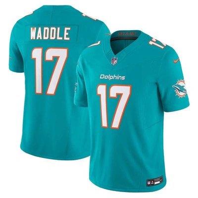 Nike Jaylen Waddle Aqua Miami Dolphins Vapor F.u.s.e. Limited Jersey In Blue