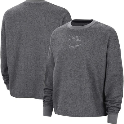 Nike Gray Lsu Tigers Yoga Pullover Sweatshirt