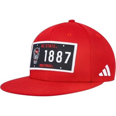 Adidas Originals Adidas  Red Nc State Wolfpack Established Snapback Hat