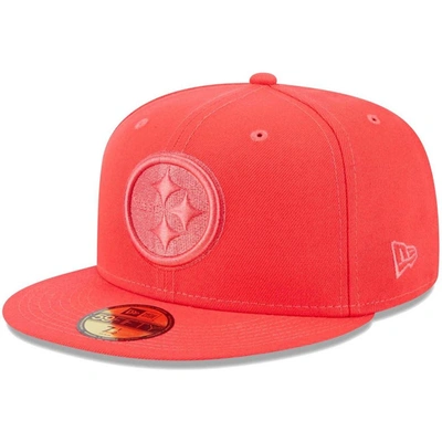 New Era Red Pittsburgh Steelers Color Pack Brights 59fifty Fitted Hat