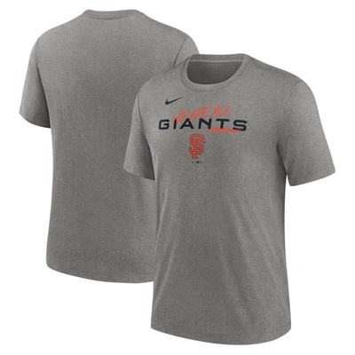 Nike Heather Charcoal San Francisco Giants We Are All Tri-blend T-shirt