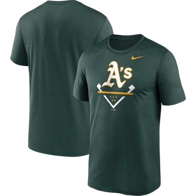 Nike Men's  Green Oakland Athletics Big And Tall Icon Legend Performance T-shirt