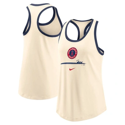 Nike Cream Los Angeles Angels City Connect Tri-blend Tank Top