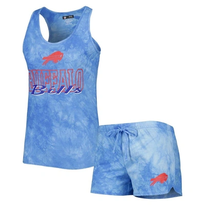 Concepts Sport Royal Buffalo Bills Billboard Scoop Neck Racerback Tank And Shorts Sleep Set