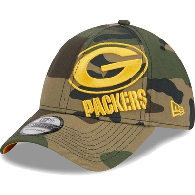 New Era Camo Green Bay Packers  Punched Out 39thirty Flex Hat